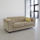 Sand Coloured Two-Seat Sofa D120 by Valeria BORSANI and Alfredo BONETTI, TECNO 1966