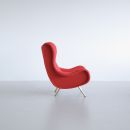 SENIOR Armchair by Marco ZANUSO, Arflex Italy (red upholstery)