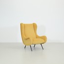 SENIOR Armchair by Marco ZANUSO, Arflex Italy (yellow velvet)