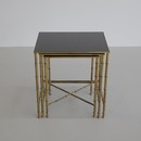 Set of 3 Faux Bamboo Side Tables, France 1960s