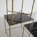 Set of 3 Faux Bamboo Side Tables, France 1960s