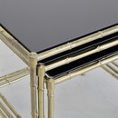 Set of 3 Faux Bamboo Side Tables, France 1960s