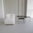 Set of 3 Metal Side Tables, France 1960s