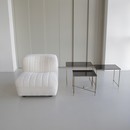 Set of 3 Metal Side Tables, France 1960s