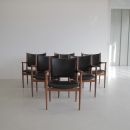 Set of 6 Arm Chairs by Hans WEGNER, Denmark 1960s