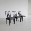 Set of 6 GREEK KEY Chairs by James Mont, U.S.A. 1950's.