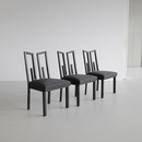 Set of 6 GREEK KEY Chairs by James Mont, U.S.A. 1950's.