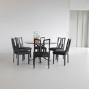 Set of 6 GREEK KEY Chairs by James Mont, U.S.A. 1950's.