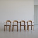 Set of Four Brutalist Armchairs by Erwin Berghammer, 1970s