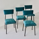 Set of four Dining Room Chairs, France 1950's