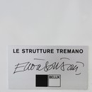 SIGNED "Le Strutture Tremano" table / object by Ettore SOTTSASS, c1979