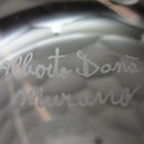 Signed MURANO Glass Vase, Italy (light green)