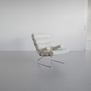 Suede High Back Lounge Chair & Footstool by COR, 1976