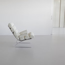 Suede High Back Lounge Chair & Footstool by COR, 1976