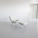 Suede High Back Lounge Chair & Footstool by COR, 1976