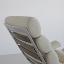 Suede High Back Lounge Chair & Footstool by COR, 1976