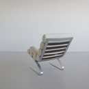 Suede High Back Lounge Chair & Footstool by COR, 1976