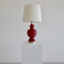 Table Lamp with Illuminated coloured Glass Base, France 1970s.