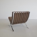 Vintage BARCELONA Chair & Footstool by Knoll International, 1970s