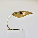 Vintage Rhubarb Leaf Tabler Lamp by Tommaso BARBI, 1970's