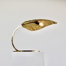 Vintage Rhubarb Leaf Tabler Lamp by Tommaso BARBI, 1970's