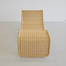 Wicker Chaiselongue PS3 by Tito AGNOLI for BONACINA, 1964