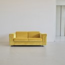 Yellow Two-Seat Sofa D120 by Valeria BORSANI and Alfredo BONETTI, TECNO 1966