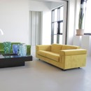 Yellow Two-Seat Sofa D120 by Valeria BORSANI and Alfredo BONETTI, TECNO 1966