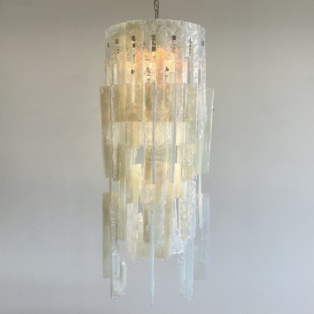 MAZZEGA Glass Chandelier designed by Carlo Nason, 1960