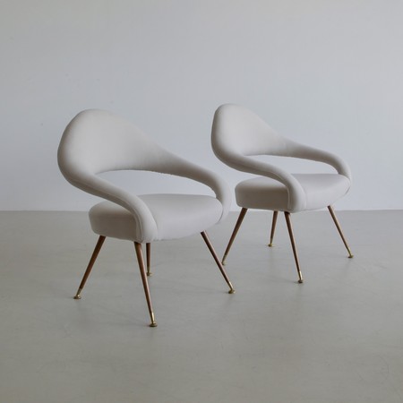 Pair of Armchairs designed by Gastone RINALDI for RIMA, 1950s