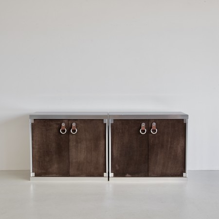 PAIR of Maison HERMES Cabinets by Guido Faleschini, 1970s 