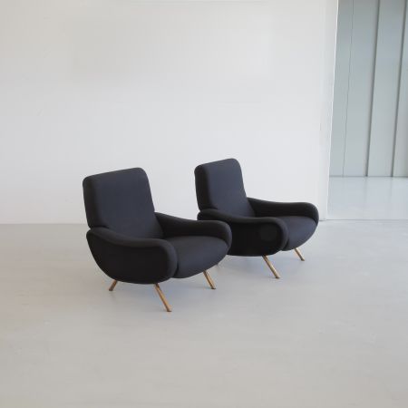 Pair of original LADY Armchairs by Marco ZANUSO, Arflex Italy 1950s